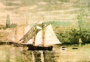 Winslow Homer Gloucester Schooners and Sloop Sweden oil painting artist